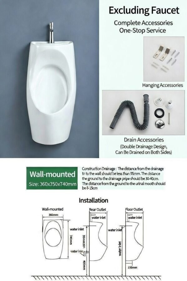 EcoFlow Sink-Integrated Water-Saving Urinal