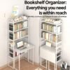 FoldSmart Kids Folding Study Desk with Bookshelf