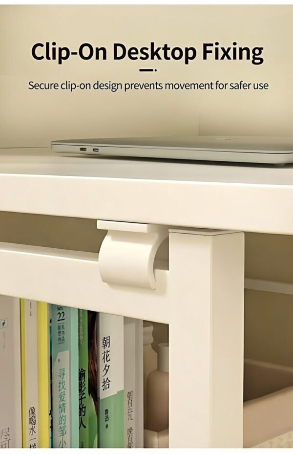 FoldSmart Kids Folding Study Desk with Bookshelf