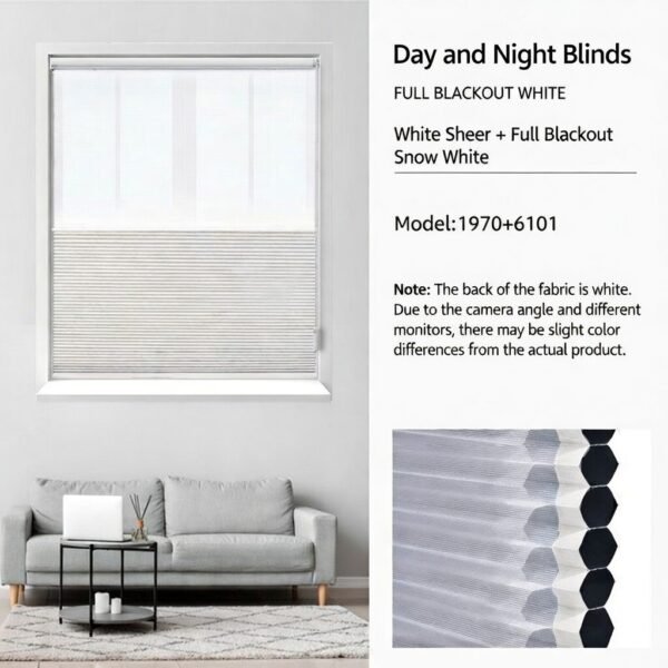 2 Day & Night Honeycomb Blackout Blinds