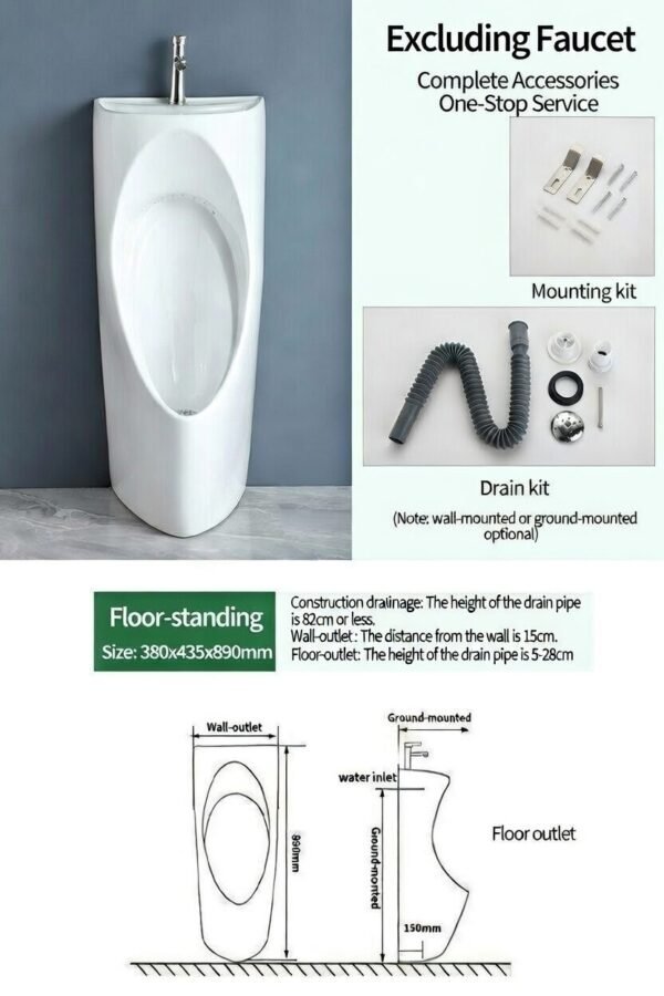 EcoFlow Sink-Integrated Water-Saving Urinal