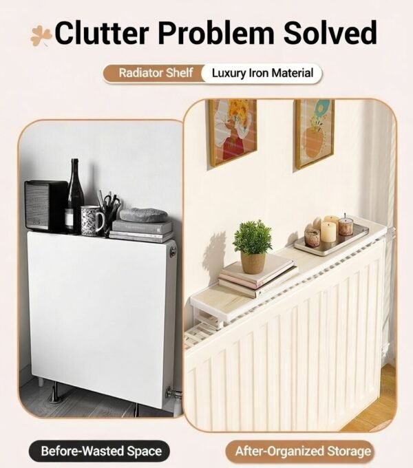 3 Radiator Topper Shelf – Heavy Duty Storage Rack for Heating Efficienc