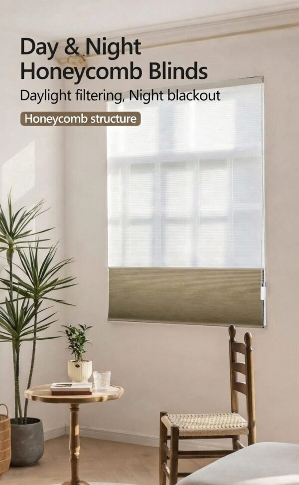 8 Day & Night Honeycomb Blackout Blinds