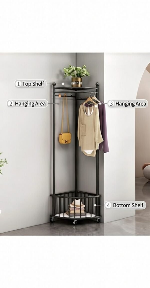 ige (9) Corner Coat Rack