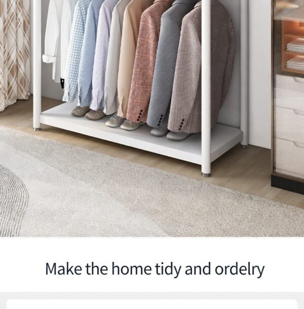 image (11) Metal Freestanding Garment Rack for Bedroom and Wardrobe Storage