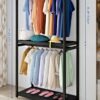 image (14) Metal Freestanding Garment Rack for Bedroom and Wardrobe Storage