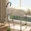 2-in-1 Aluminum 4-Step Folding Ladder & Clothes Airer, Freestanding Multifunctional Step Ladder with Non-Slip Pedals, No Assembly Required, for Indoor & Outdoor Use