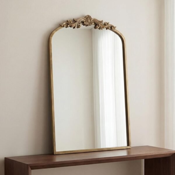 image_2 Golden Vintage Baroque Wall Mirror