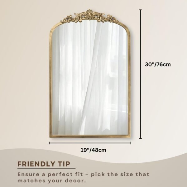 image_3 Golden Vintage Baroque Wall Mirror