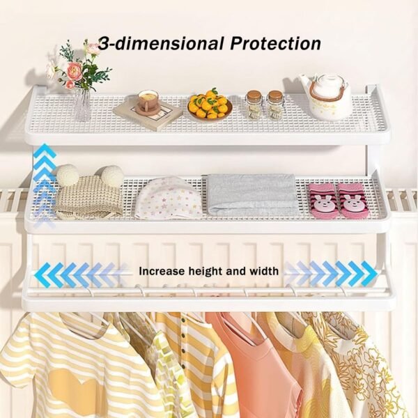Version 1.0.0 Double Radiator Shelf/Clothes Drying Rack
