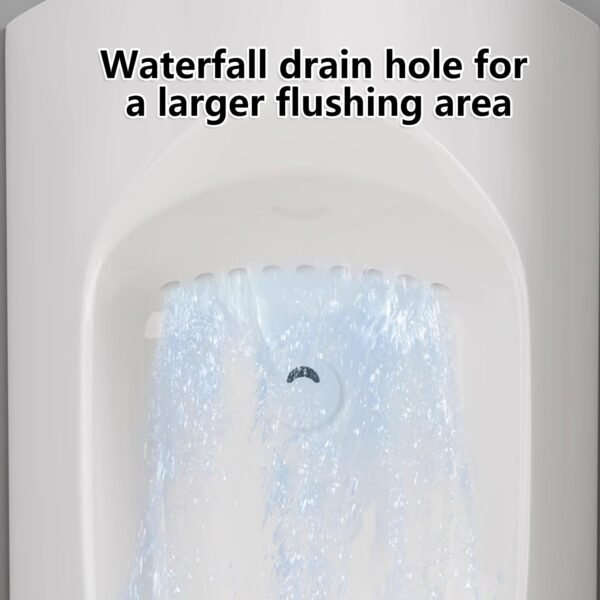 Version 1.0.0 Corner Ceramic Urinal with Integrated Wash Basin