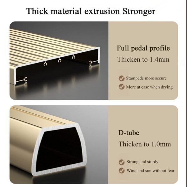 2-in-1 Aluminum 4-Step Folding Ladder & Clothes Airer, Freestanding Multifunctional Step Ladder with Non-Slip Pedals, No Assembly Required, for Indoor & Outdoor Use