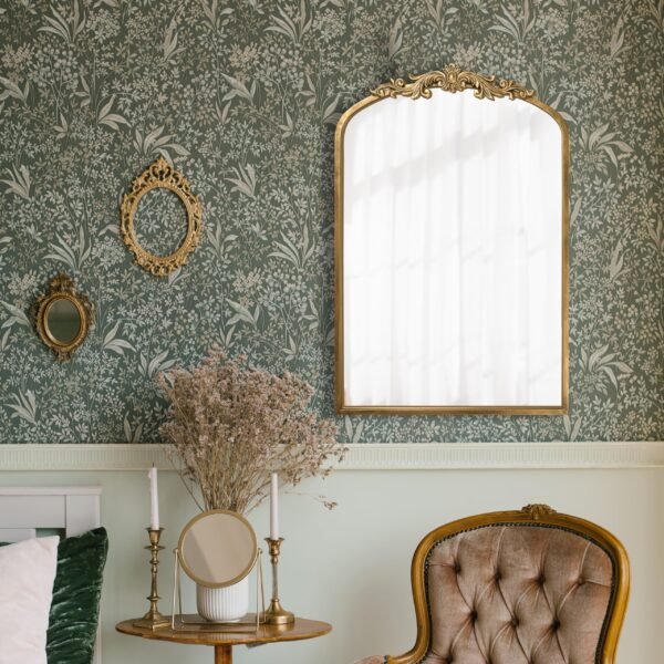 image_4 Golden Vintage Baroque Wall Mirror