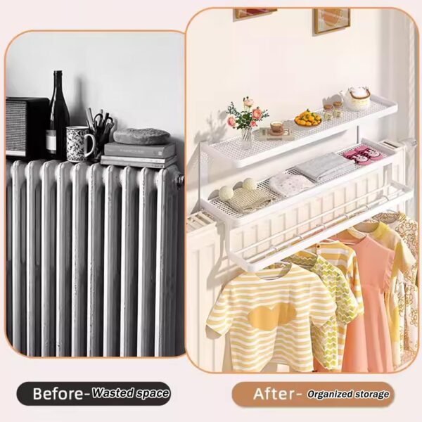 Version 1.0.0 Double Radiator Shelf/Clothes Drying Rack