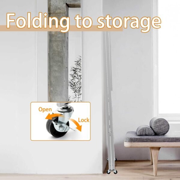 Version 1.0.0 Foldable Storage Shelves with Wheels