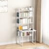 FoldSmart Kids Folding Study Desk with Bookshelf