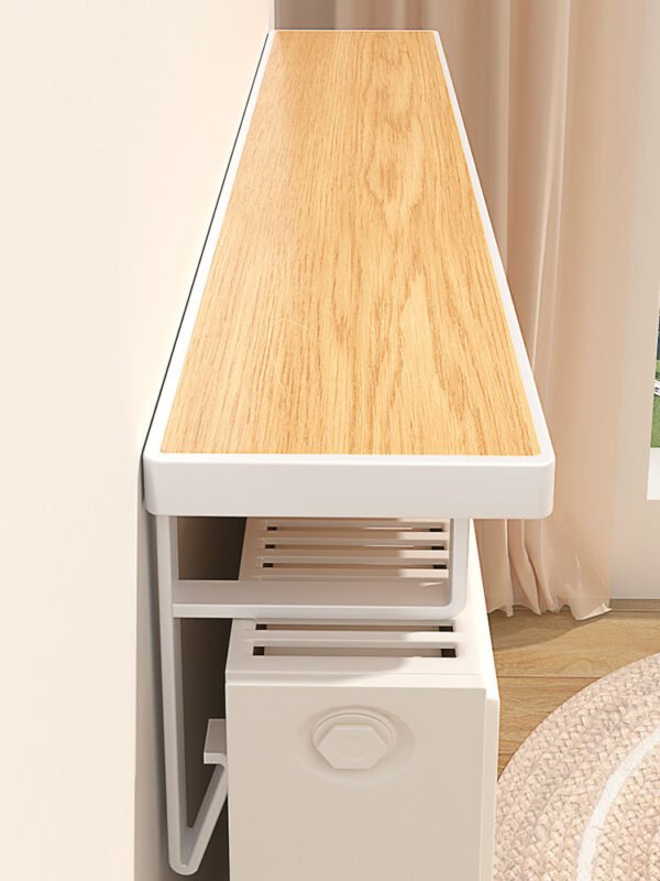 实物正面图 Radiator Topper Shelf – Heavy Duty Storage Rack for Heating Efficienc