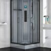 Square Glass Shower Enclosure for Home Bathroom Wet-Dry Separation