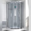 Arc Glass Shower Enclosure for Modern Bathroom Wet-Dry Separation