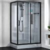 长方形主图 Rectangular Glass Shower Enclosure with Integrated Bathroom Wet-Dry Separation