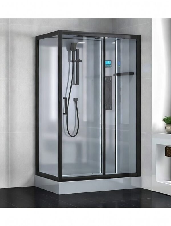 长方形主图 Rectangular Glass Shower Enclosure with Integrated Bathroom Wet-Dry Separation