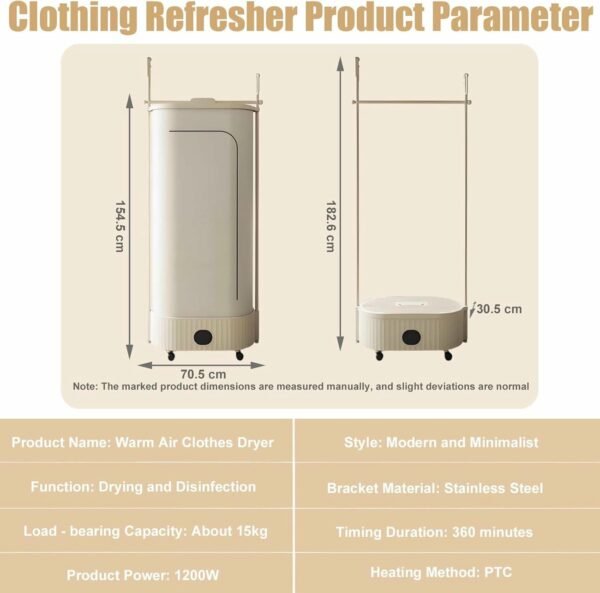 Version 1.0.0 2-in-1 Electric Clothes Airer & Dryer