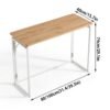 Space-Saving Folding Computer Desk - Portable No-Assembly Study Table for Small Home Offices