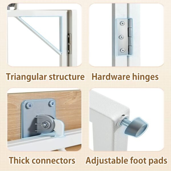 Space-Saving Folding Computer Desk - Portable No-Assembly Study Table for Small Home Offices