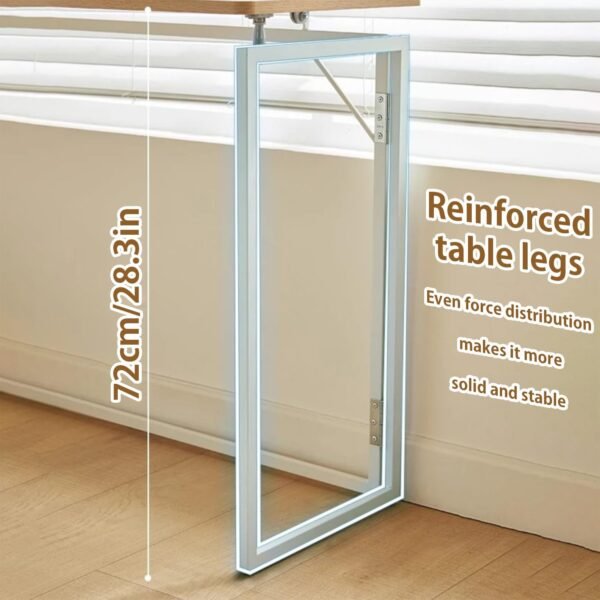 Space-Saving Folding Computer Desk - Portable No-Assembly Study Table for Small Home Offices
